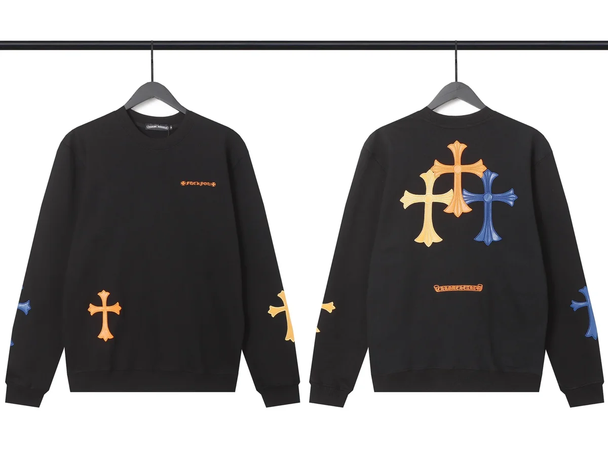 Chrome Hearts Chrome Hearts CH Cross Crewneck Sweatshirt Black Black - 1