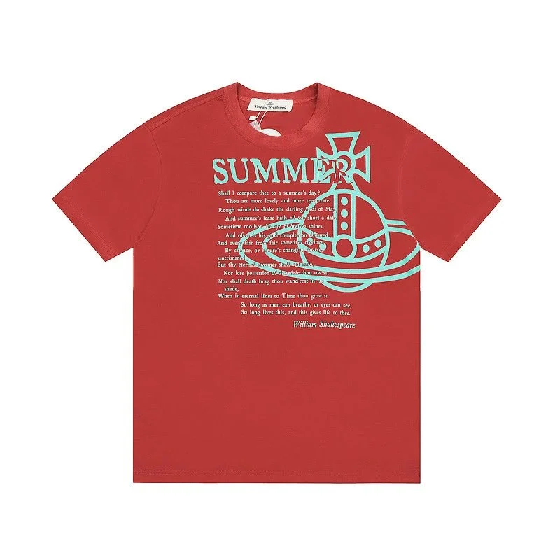 Vivienne Westwood Vivienne Westwood Summer Shakespeare T-Shirt Red Red - 1