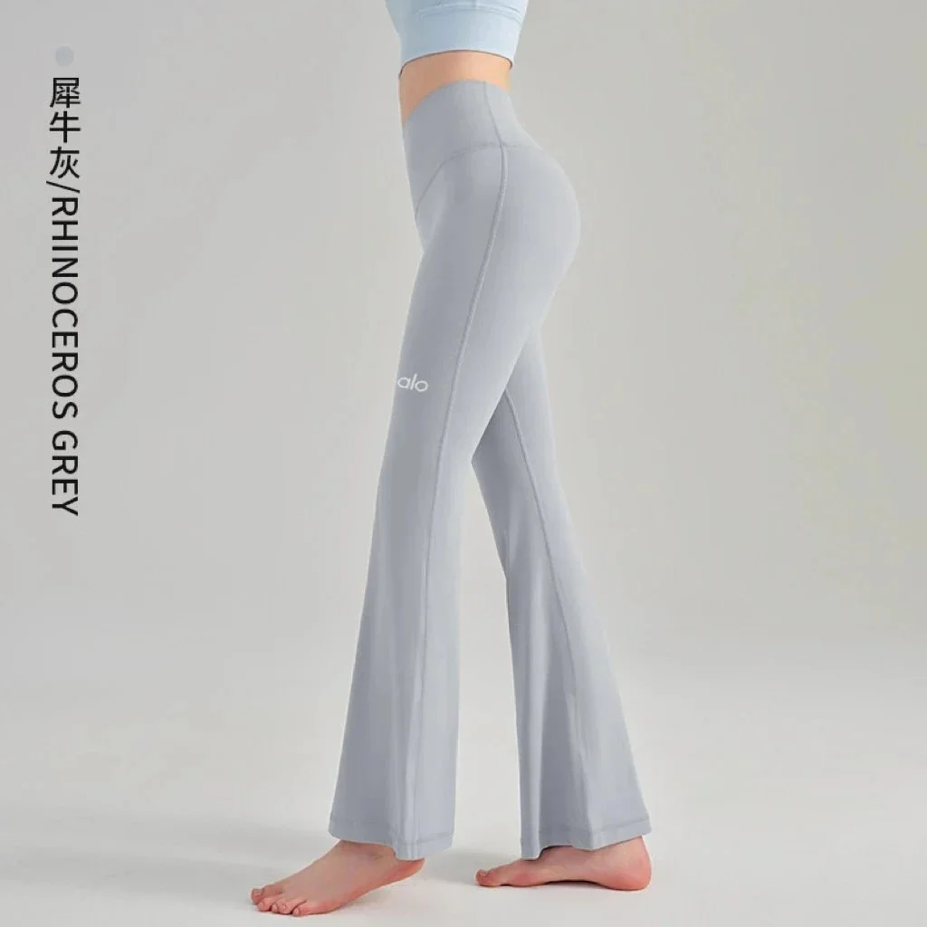 Alo Yoga Alo Rhino Grey Microfiber Yoga Pants Grey - 1