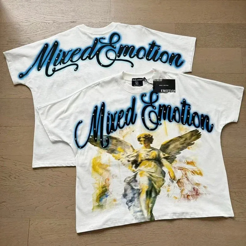 Other Mixed Emotion White 'Mixed Emotion' Graphic T-Shirt White - 1