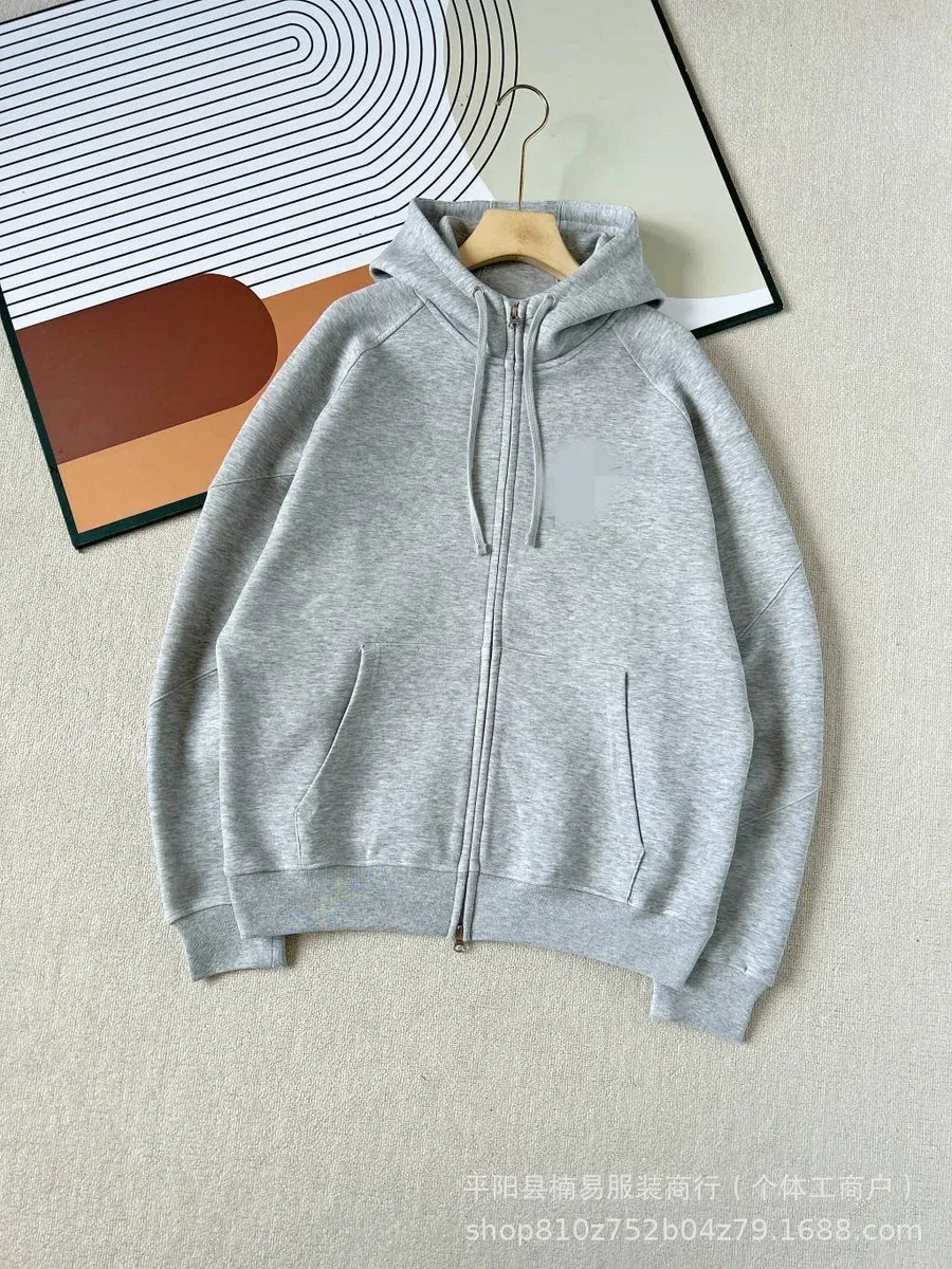 Other Heather Gray Zip-Up Hoodie Grey - 1