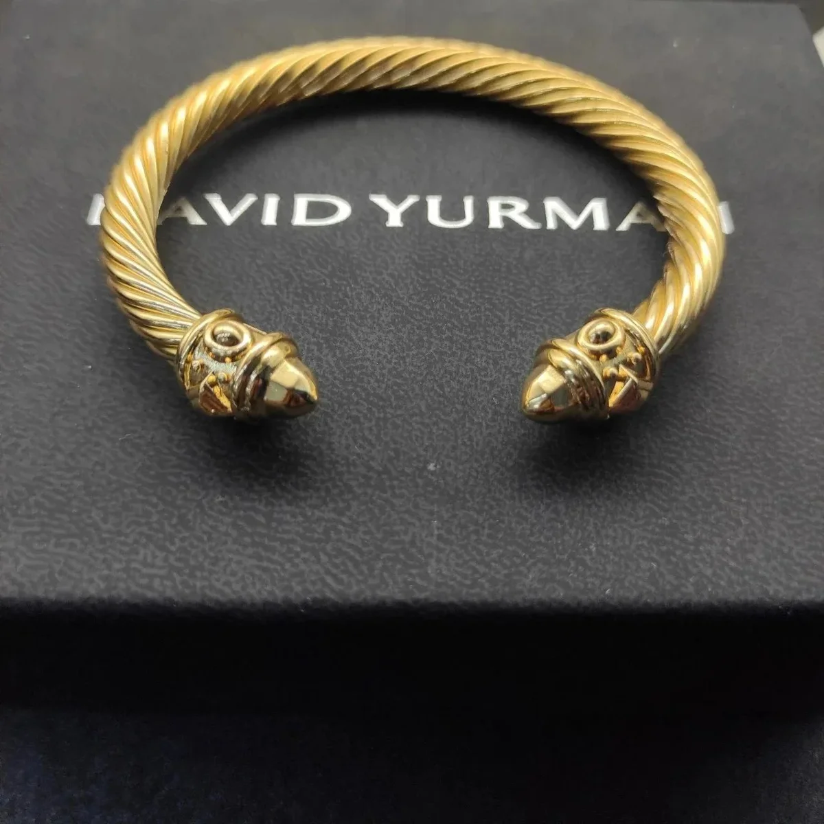 David Yurman David Yurman Cable Cuff Bracelet Gold Jewelry Gold - 1