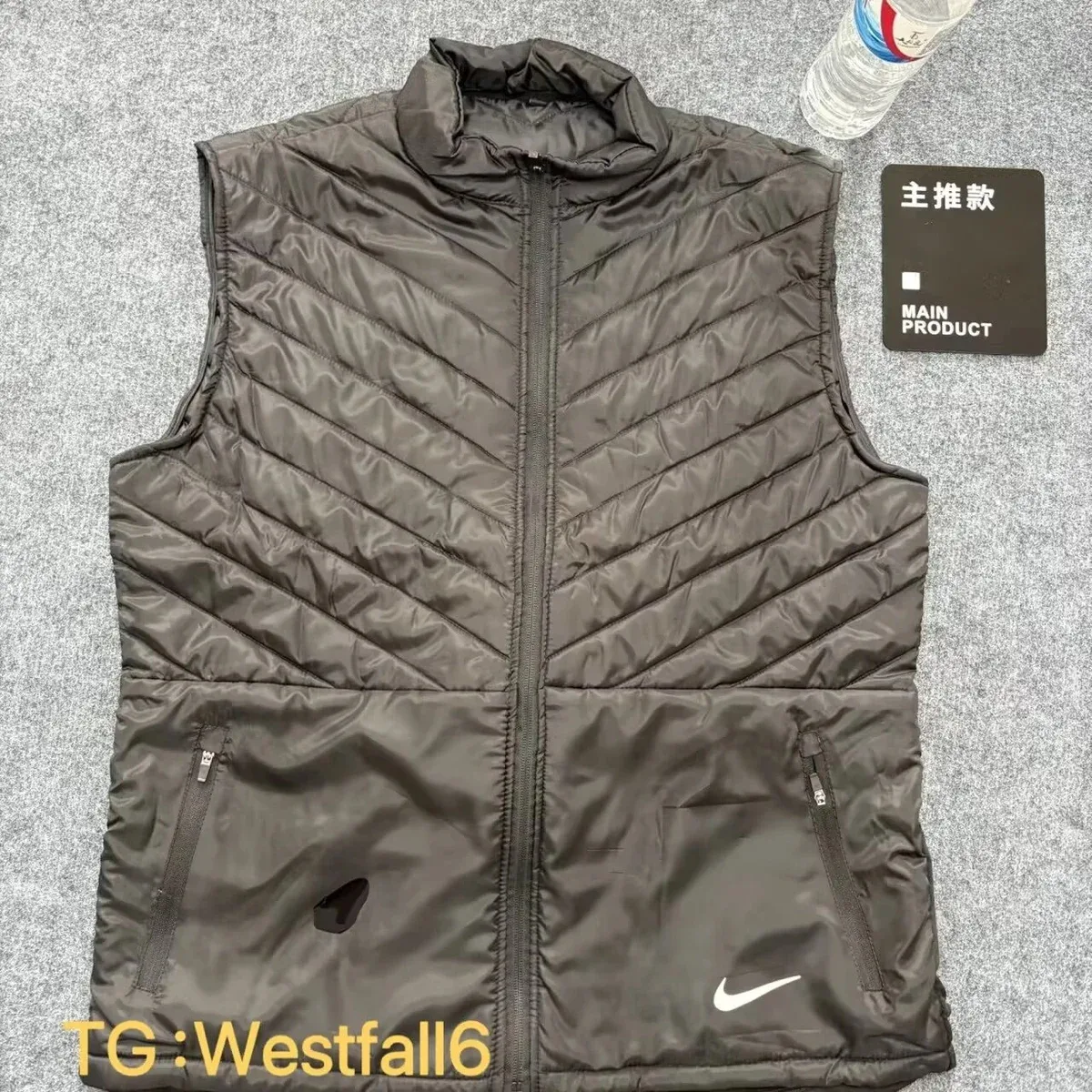 Nike Nike Waterproof Down Vest Grey Grey