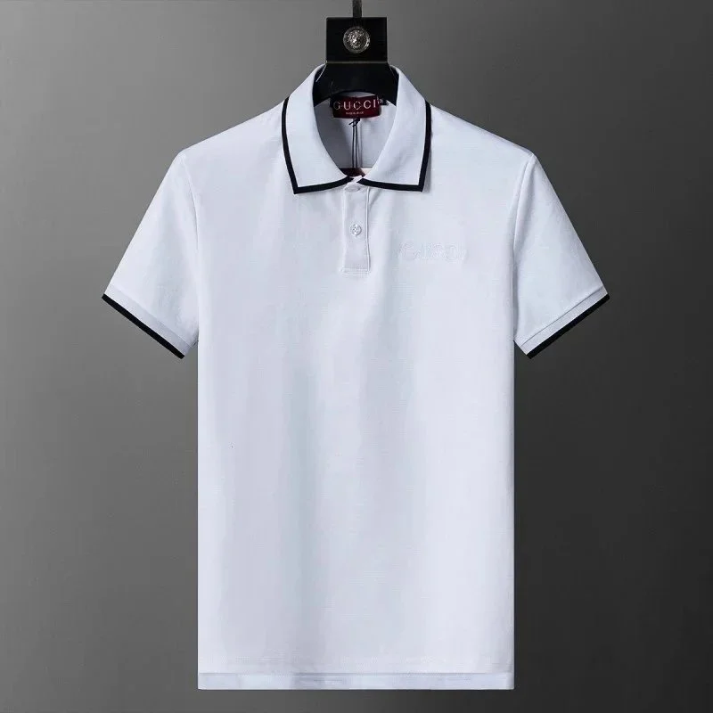 Gucci Gucci White Polo Shirt with Black Trim White - 1