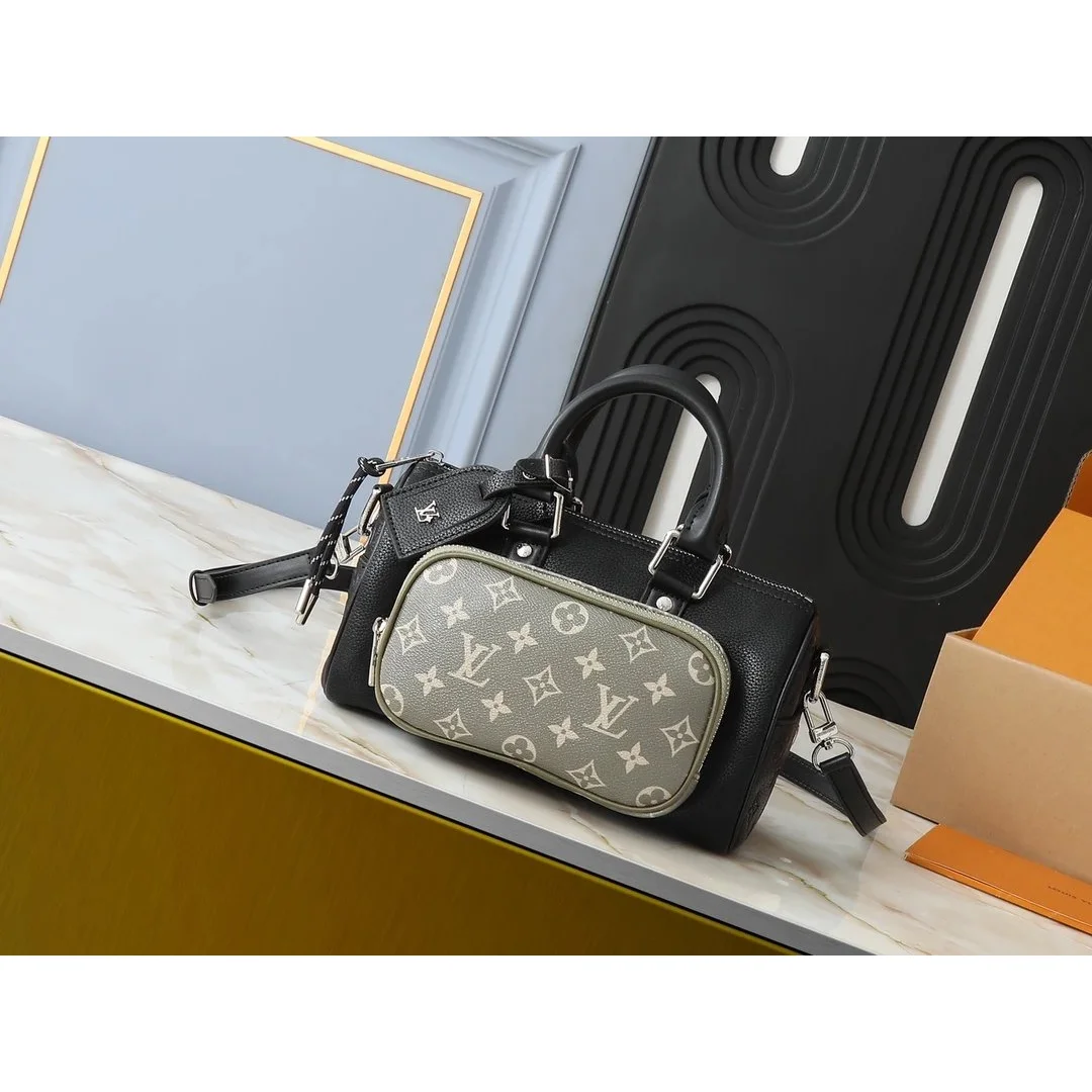 Louis Vuitton Louis Vuitton Monogram Black/Beige Handbag Black