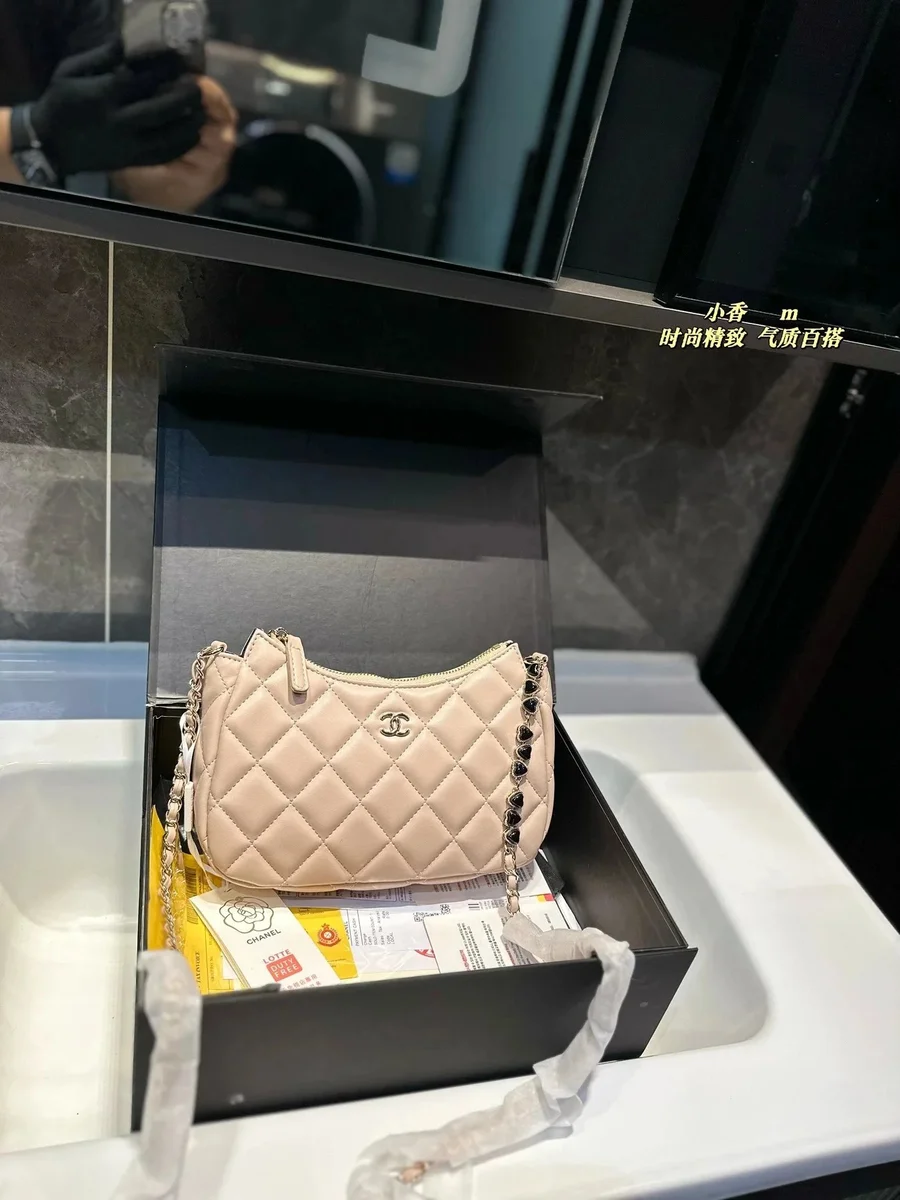 Chanel Chanel Classic Flap Beige Quilted Shoulder Bag Beige