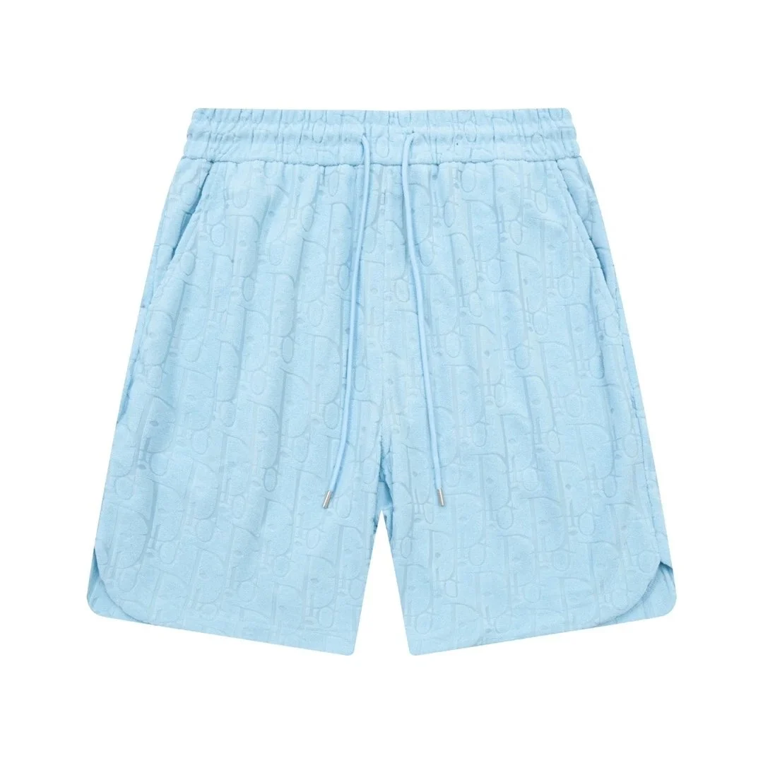 Dior Dior Dior Book Tote Light Blue Shorts Blue - 1
