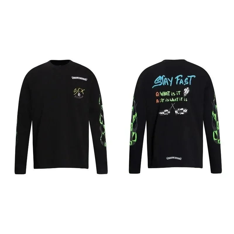 Chrome Hearts Chrome Hearts Slay Fast Black Long-Sleeve T-Shirt Black - 1