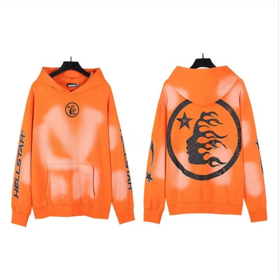 Hellstar Hellstar BB002 Faded Orange Hoodie Orange - 1