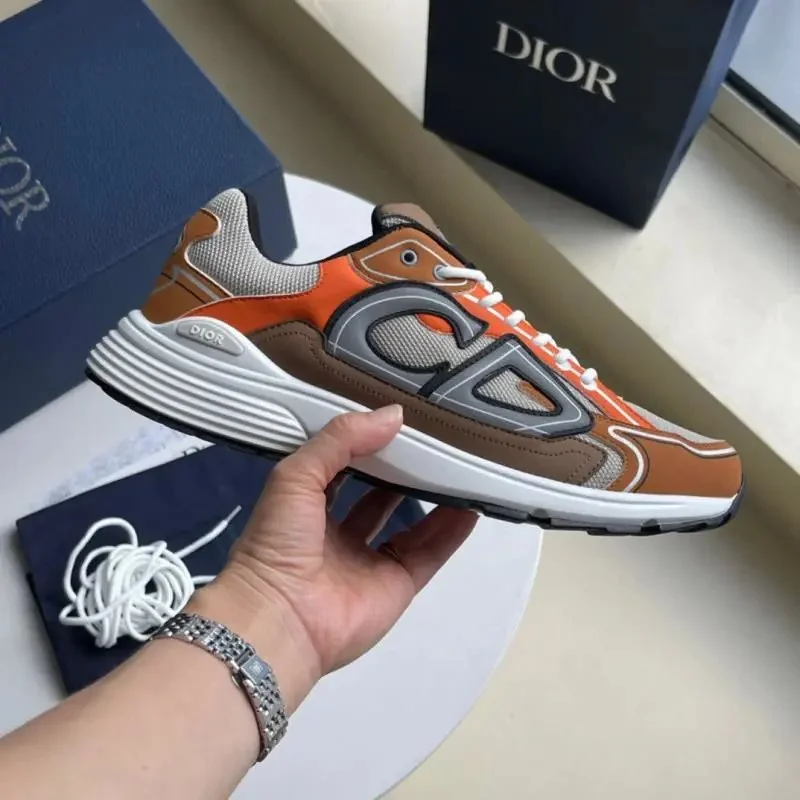 Dior Dior Air Jordan 1 Orange Sneakers Orange