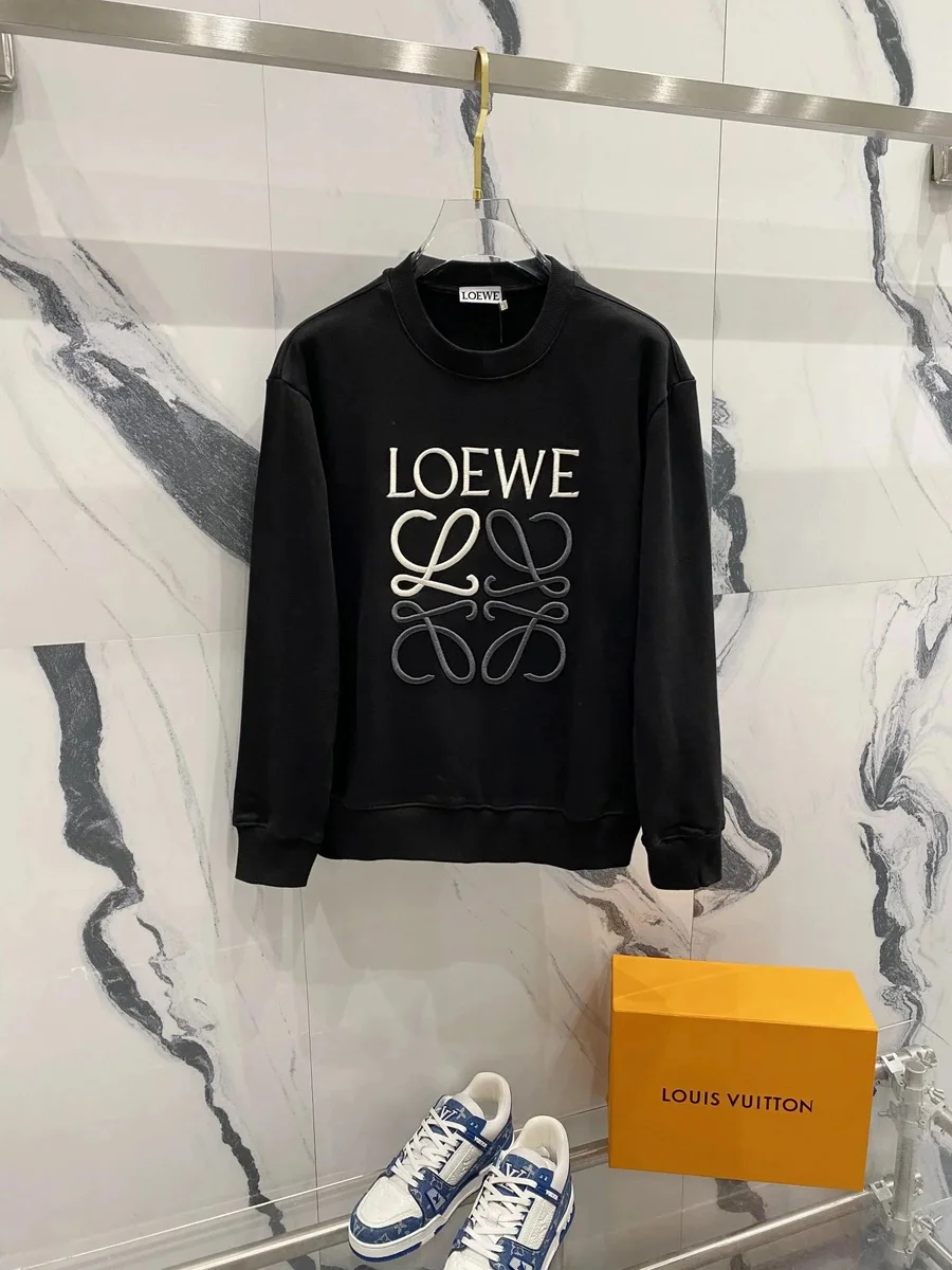 Loewe Loewe Anagram Black Sweatshirt 15 Black