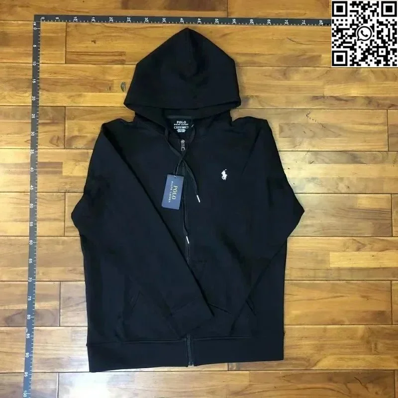 Polo Ralph Lauren Polo Ralph Lauren Classic Logo Black/White Logo Hoodie Black - 1