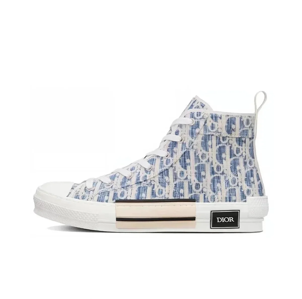 Dior Dior B23 High-Top Sneakers Blue/White Oblique Blue