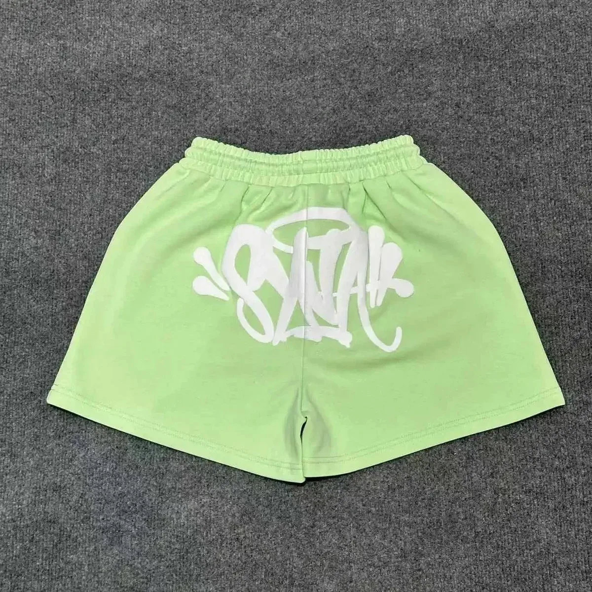 Other Light Green Syna World Shorts with White Graffiti Print Green - 1