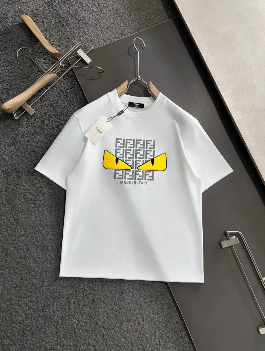 Fendi Fendi Monster Eyes White T-Shirt White - 1