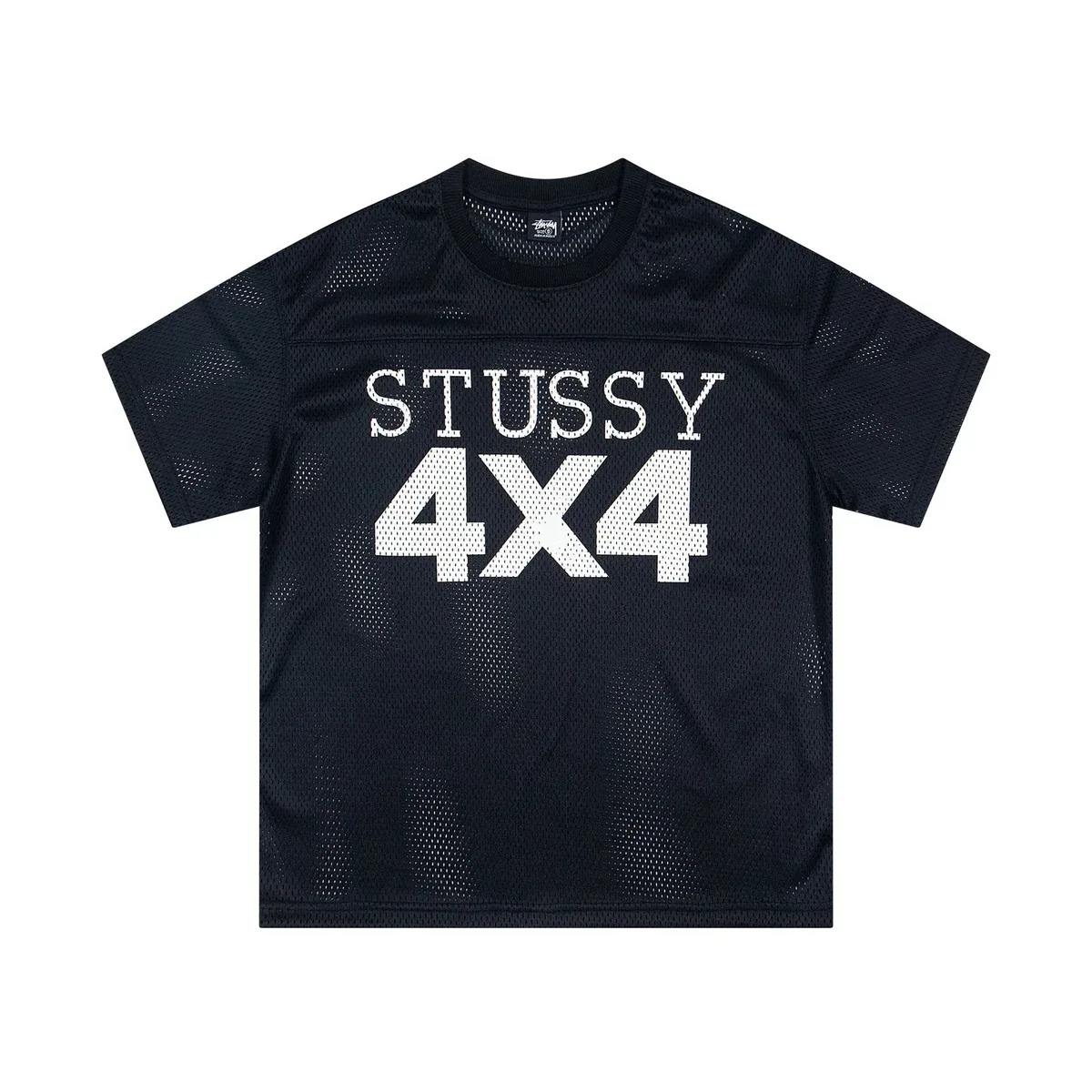 Stussy Stussy 4X4 Black Mesh T-Shirt Black - 1