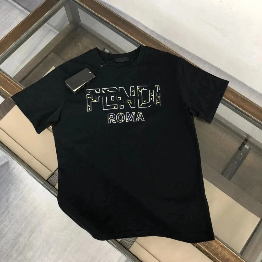 Fendi Fendi Roma Black T-Shirt Black - 1