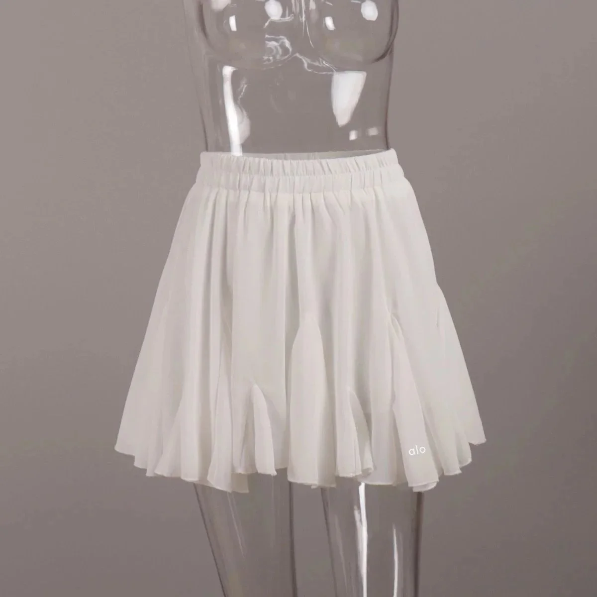Other White Pleated Mini Skirt White - 1