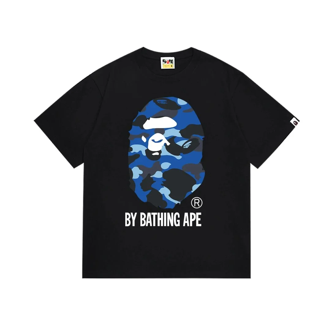 A Bathing Ape A Bathing Ape ABC Camo Blue/Black T-Shirt Black