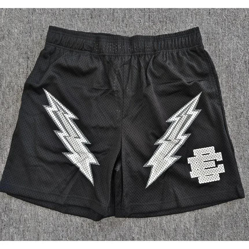 Other Black Lightning Bolt Basketball Shorts Black - 1