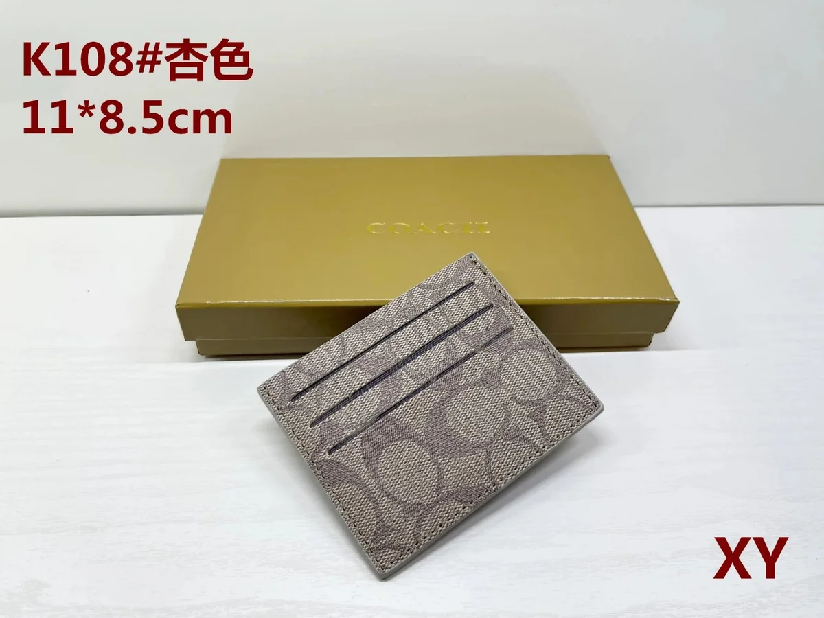 Coach Coach Signature K108杏色 Cardholder Beige - 1