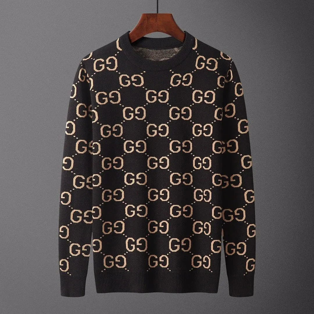 Gucci Gucci GG Supreme Black & Beige Knit Sweater Black - 1