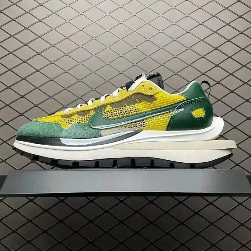Nike Nike Sacai x Nike VaporWaffle Yellow Green Sneaker Yellow