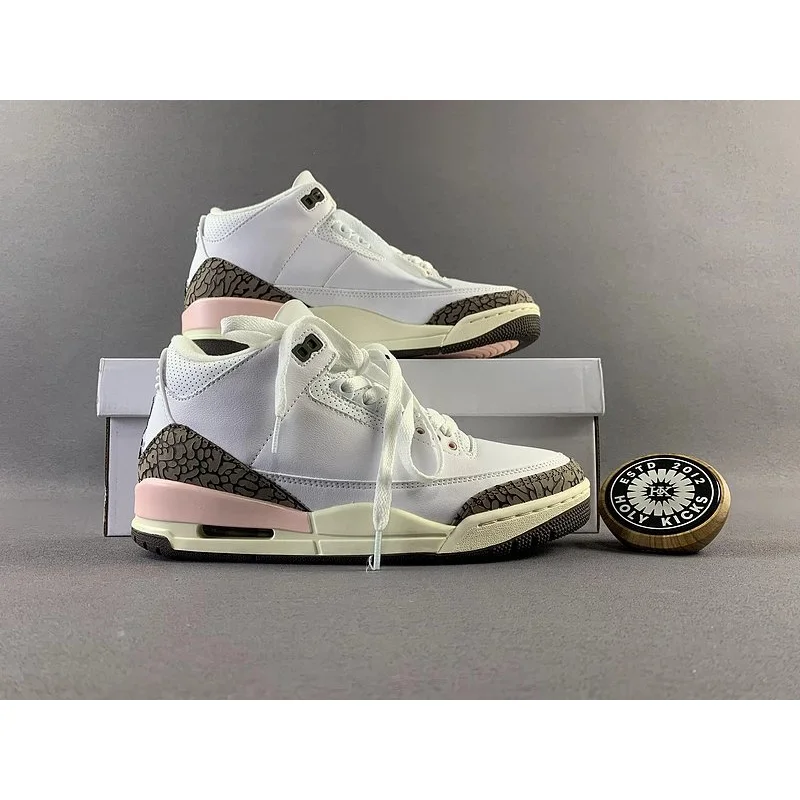 Jordan Air Jordan Air Jordan 3 White Cement Pink Sneakers White - 1