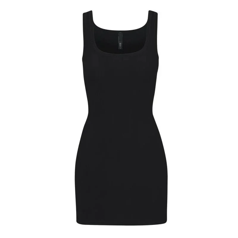 Other Black Mini Tank Dress Black