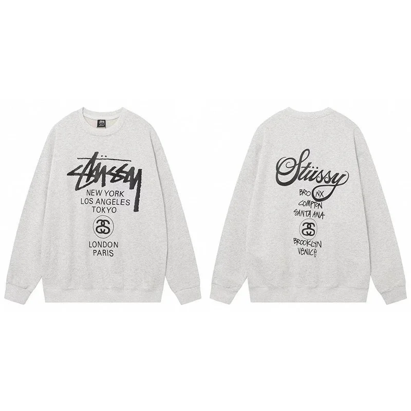 Stussy Stussy Stüssy Bear Grey Hoodie Grey - 1