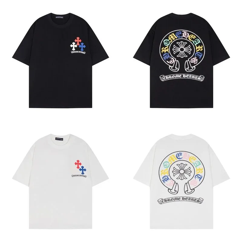 Chrome Hearts Chrome Hearts CH White Multicolor Logo Print T-Shirt White