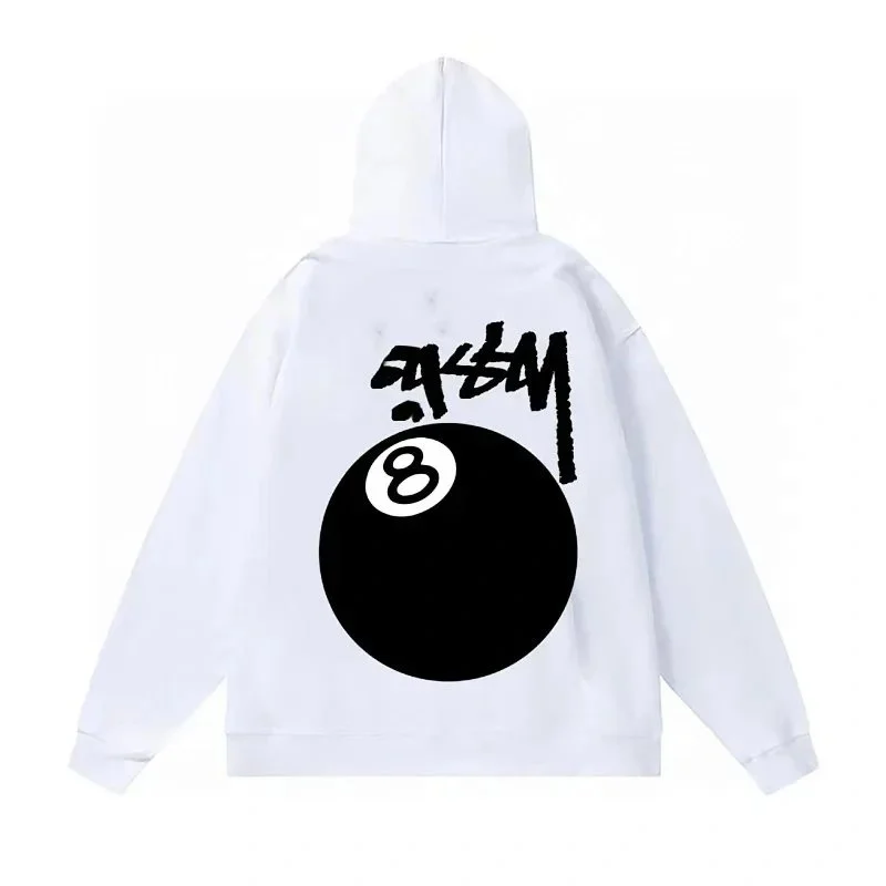 Stussy Stussy 8 Ball White/Black Hoodie White