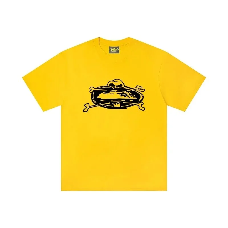 Other Yellow Skull & Crossbones Graphic T-Shirt Yellow - 1