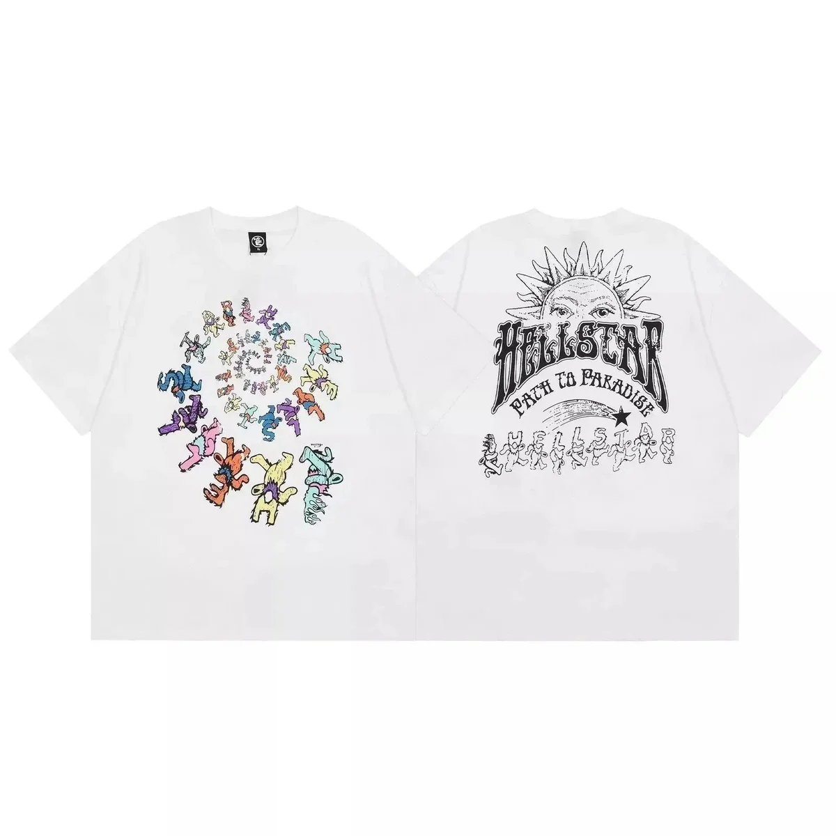 Hellstar Hellstar White 'Back to Paradise' Graphic T-Shirt White - 1