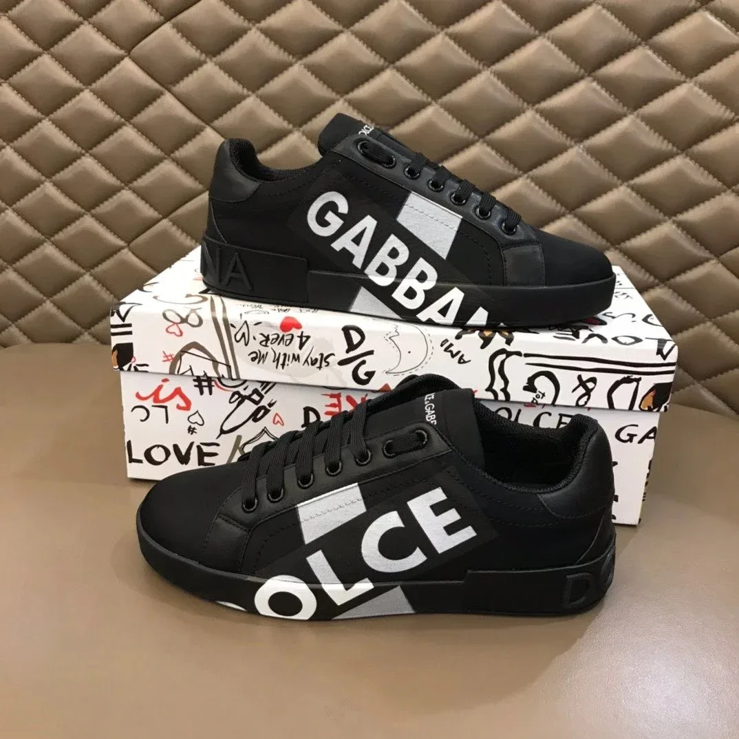 Dolce & Gabbana Dolce & Gabbana Black Gabbana Logo Sneakers Black - 1
