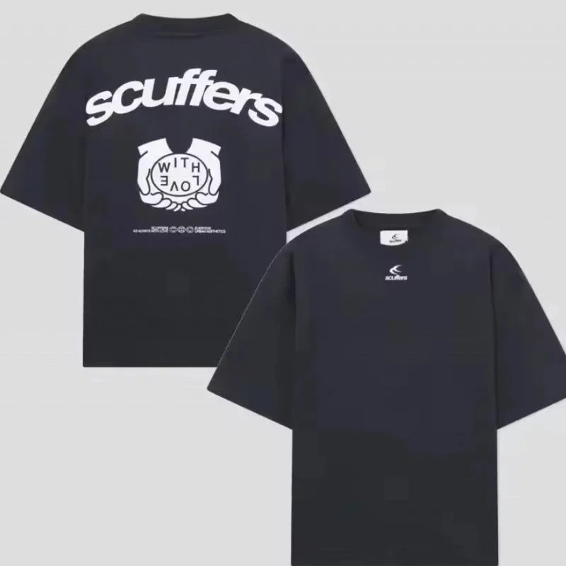 Other Scuffers Black T-Shirt with Love Print Black - 1