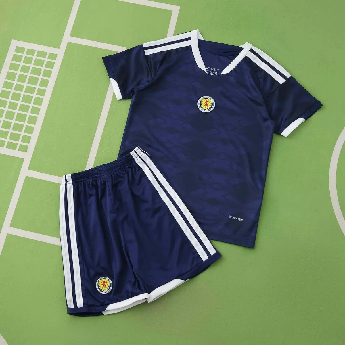 Adidas Adidas Classic Football Scotland Home Jersey & Shorts Set Navy - 1