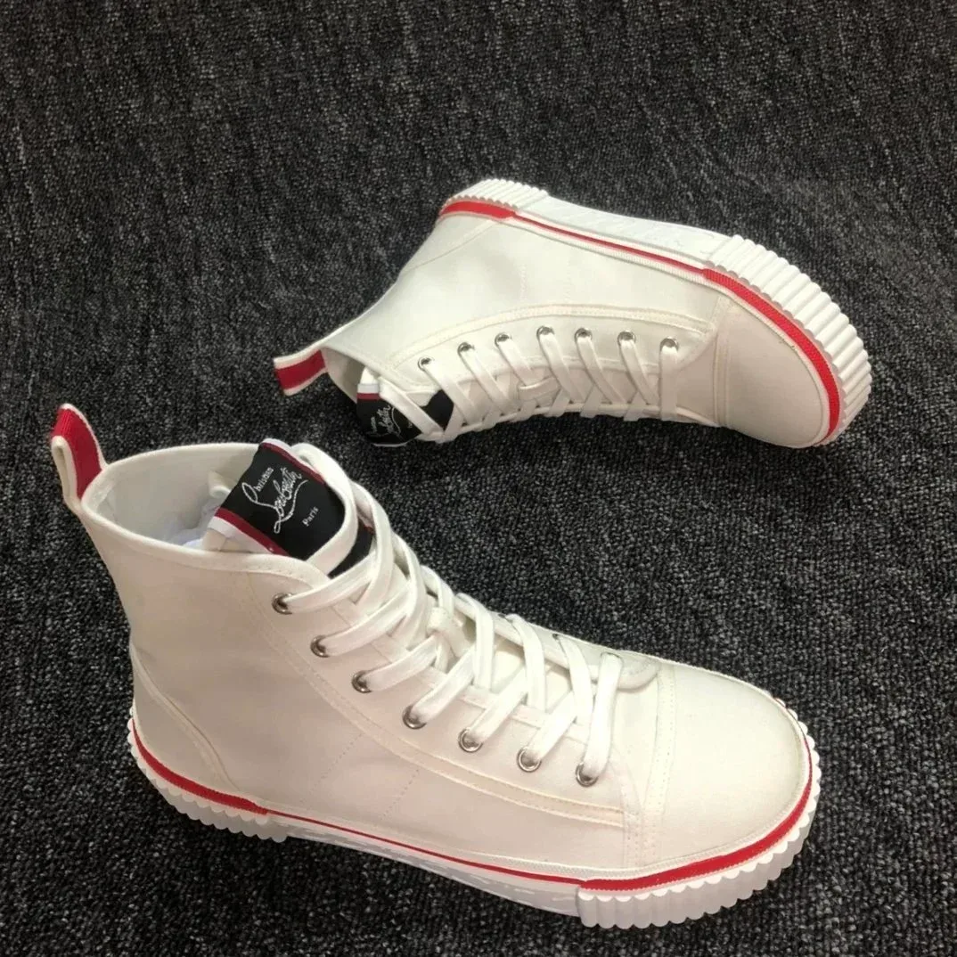 Christian Louboutin Christian Louboutin Loubi White Red Sneakers White - 1