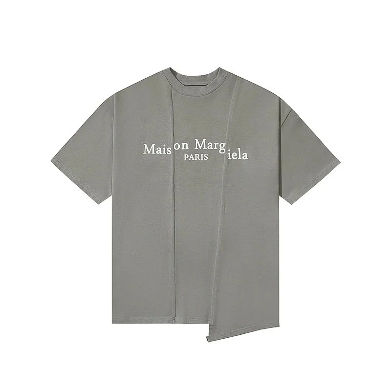 Maison Margiela Maison Margiela Slate Grey Logo T-Shirt Grey