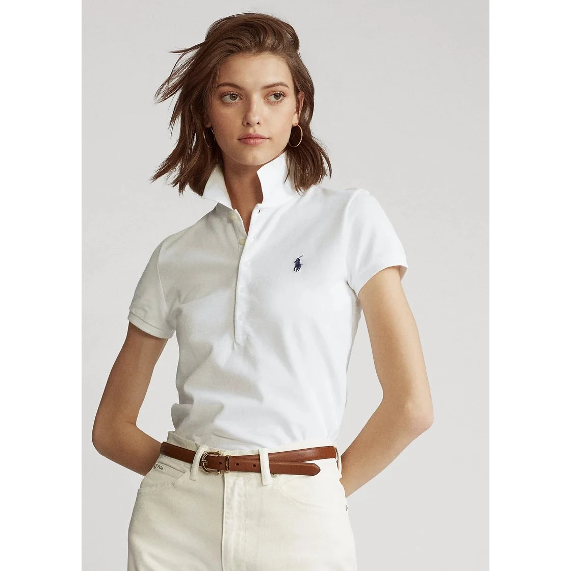 Polo Ralph Lauren Ralph Lauren Polo Bear White Cotton Polo Shirt White - 1
