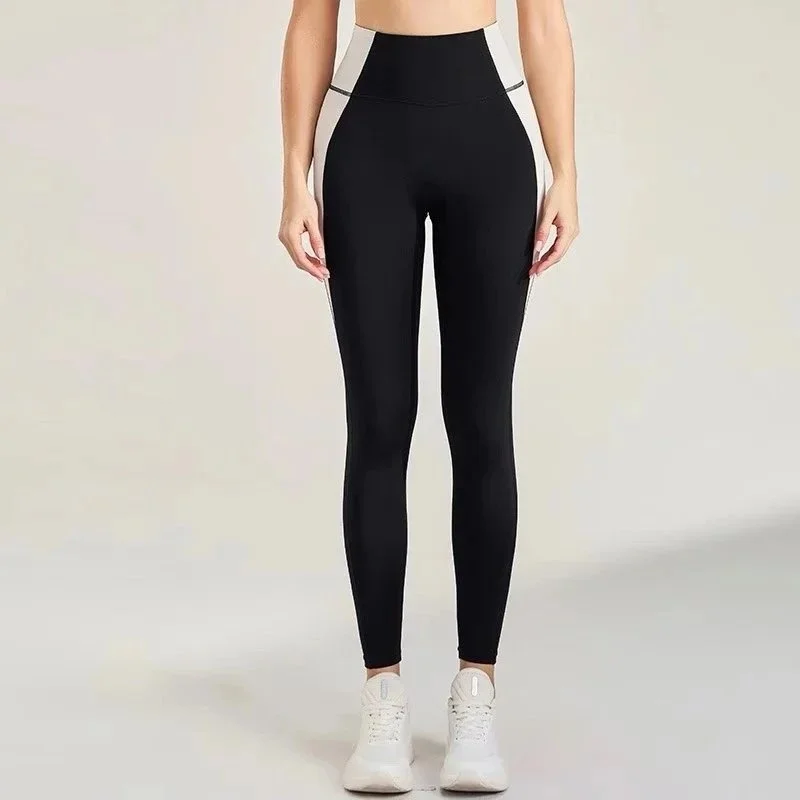 Other Black & White Panel Leggings Black - 1