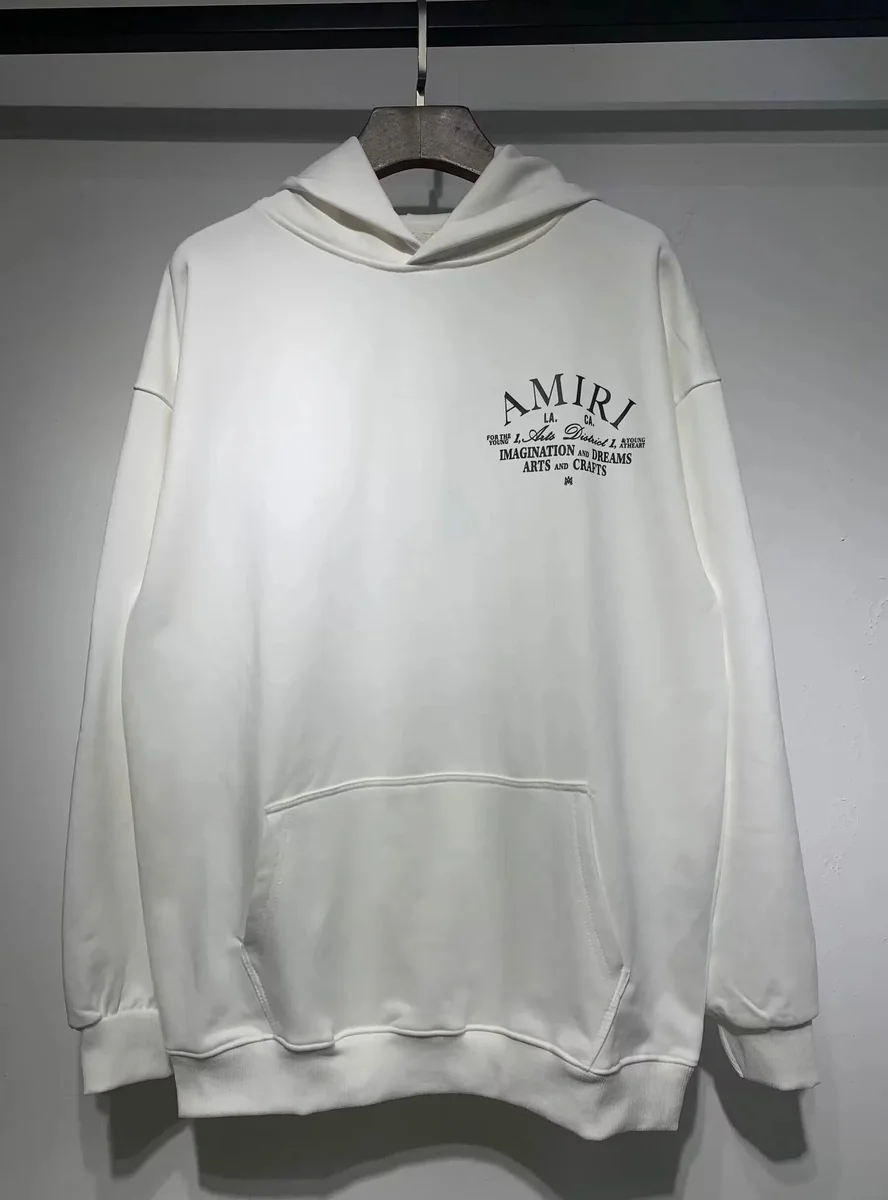 Amiri AMIRI AMIRI White Oversized Hoodie White - 1