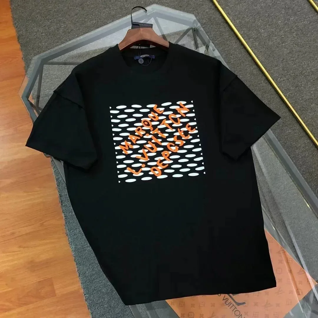 Louis Vuitton Louis Vuitton Black/Orange/White Graphic T-Shirt Black