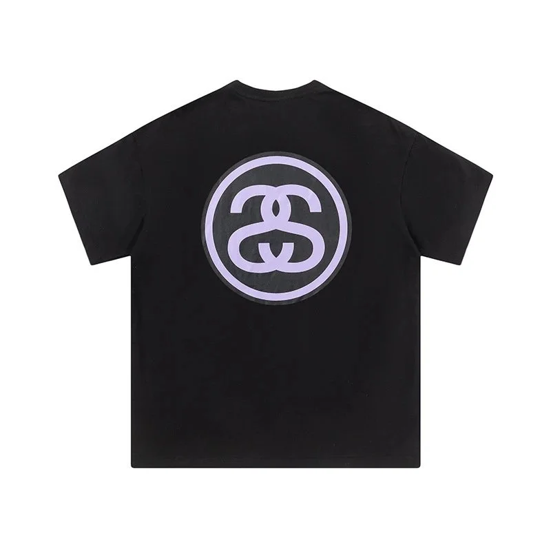Stussy Stussy Stüssy Logo Black T-Shirt Black - 1