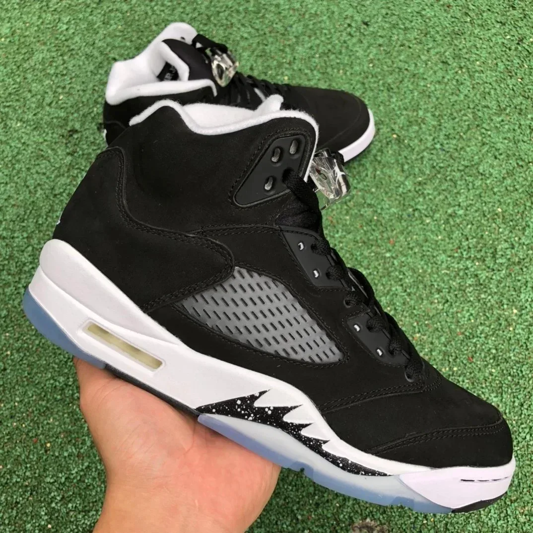 Other Jordan Air Jordan 5 Black/White Splatter Sneakers Black - 1