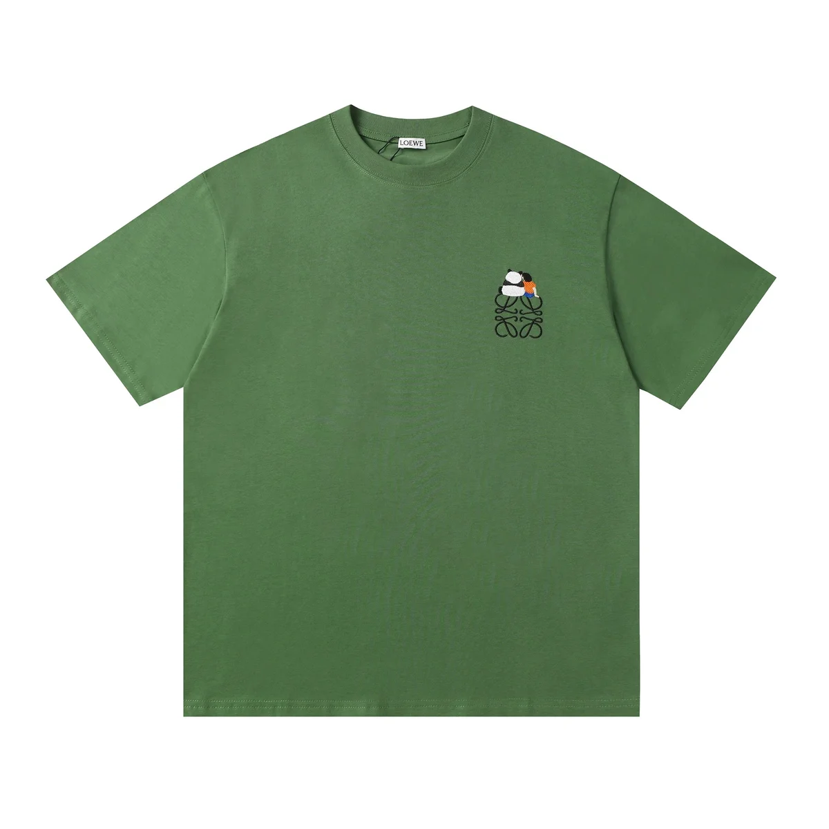 Loewe Loewe Anagram Panda Green T-Shirt Green