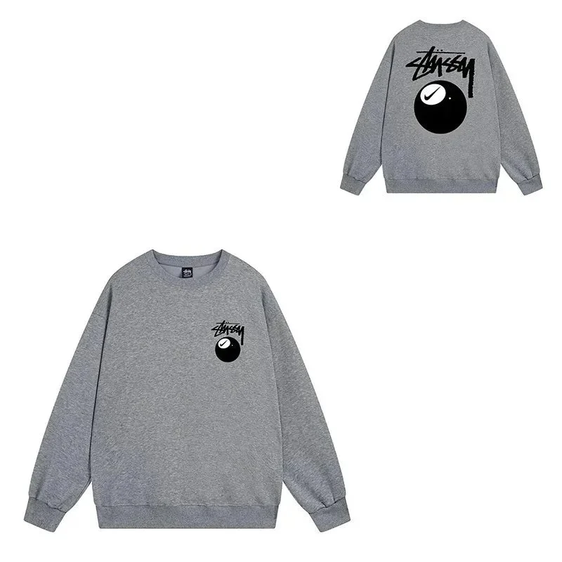 Stussy Stussy 8 Ball 530 Dark Grey Crewneck Sweatshirt Grey - 1
