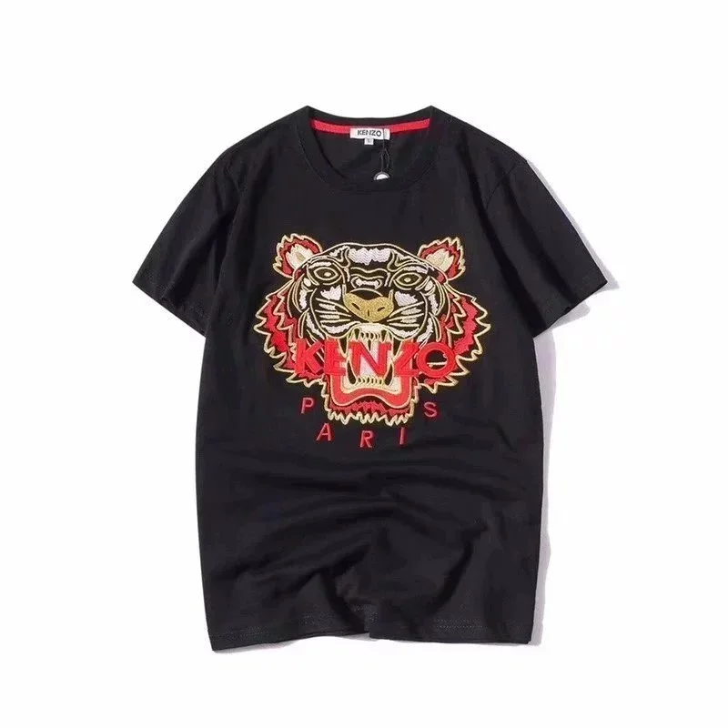 Kenzo Kenzo Tiger Head Black T-Shirt Black - 1