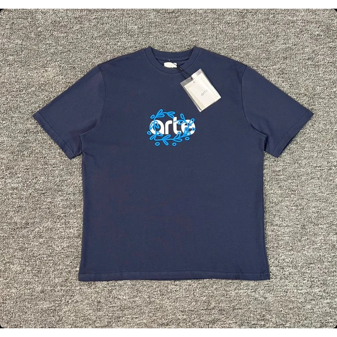 Other Jewel Blue Embroidered Logo T-Shirt Blue - 1