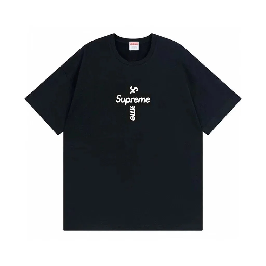 Supreme Supreme Cross Logo Black T-Shirt Black - 1